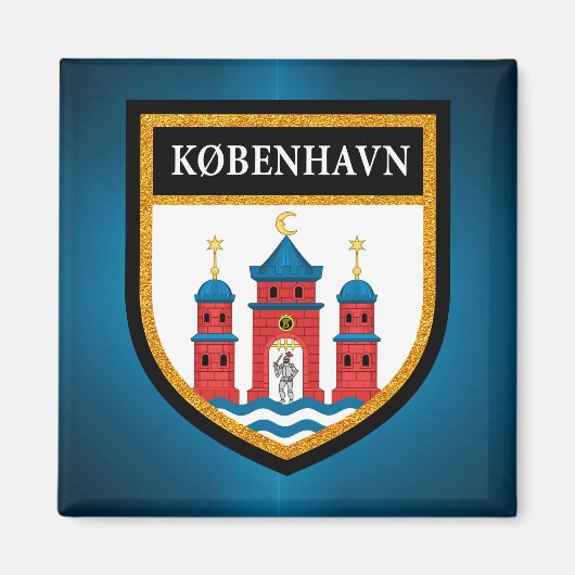 コペンハーゲン国旗 マグネット (正面)