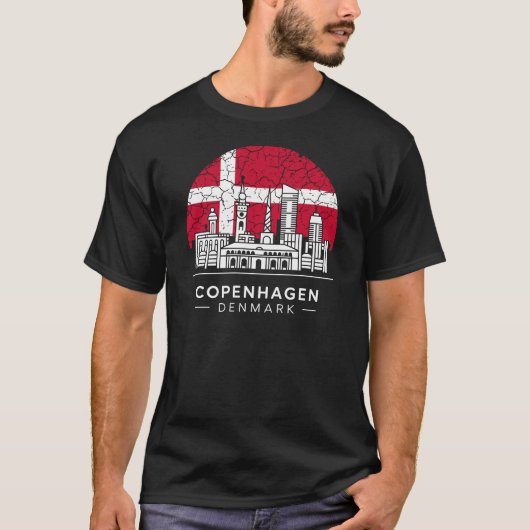 コペンハーゲン市旗 Tシャツ (正面)