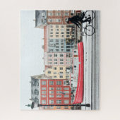 コペンハーゲン朝、自転車、520台。 ジグソーパズル (縦)