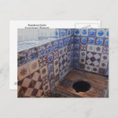 コペンハーゲン王室の州ローゼンボルグ城のトイレ ポストカード (正面/裏面)