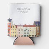 コペンハーゲン結婚式の引き出物カスタム 缶クーラー (正面)