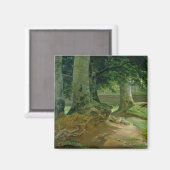 コペンハーゲン近くのフレデリック・スダルのブナの木 マグネット (正面/裏面)