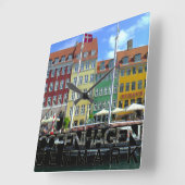 コペンハーゲン スクエア壁時計 (傾斜)