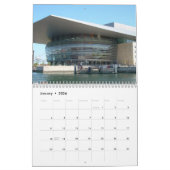 コペンハーゲン、デンマルクのウォールカレンダー カレンダー (1月 2026)