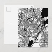 コペンハーゲン デンマークの地図 ポストカード (正面/裏面)