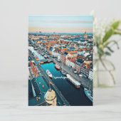 コペンハーゲン、デンマークの景色 サンキューカード (スタンド正面)