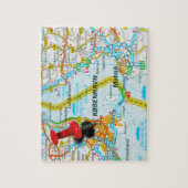 コペンハーゲン、デンマークのKøbenhavn ジグソーパズル (縦)