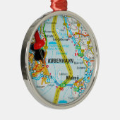 コペンハーゲン、デンマークのKøbenhavn メタルオーナメント (右)