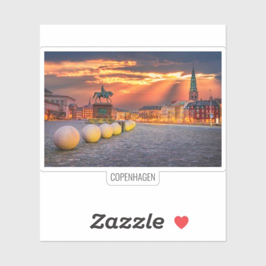 コペンハーゲン、デンマーク旅行 シール (シート)