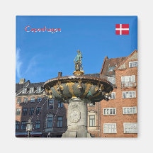 コペンハーゲン（デンマーク）の慈善の泉観光