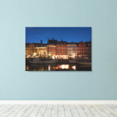 コペンハーゲン・デンマーク キャンバスプリント (インサイチュ (ウッドフロア))