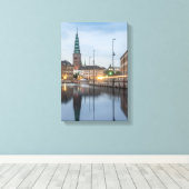 コペンハーゲン・デンマーク キャンバスプリント (インサイチュ (ウッドフロア))