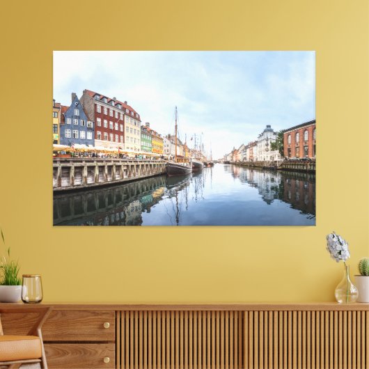 コペンハーゲン・デンマーク キャンバスプリント (インサイチュ (リビング))