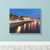 コペンハーゲン・デンマーク キャンバスプリント (インサイチュ (ウッドフロア))