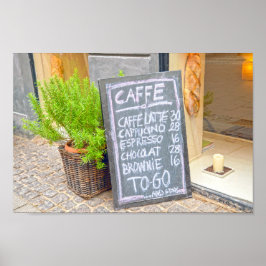 コペンハーゲン、デンマーク、コーヒーショップの看板 ポスター