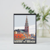 コペンハーゲン、デンマーク。ダウンタウンと教会の家 ポストカード (スタンド正面)