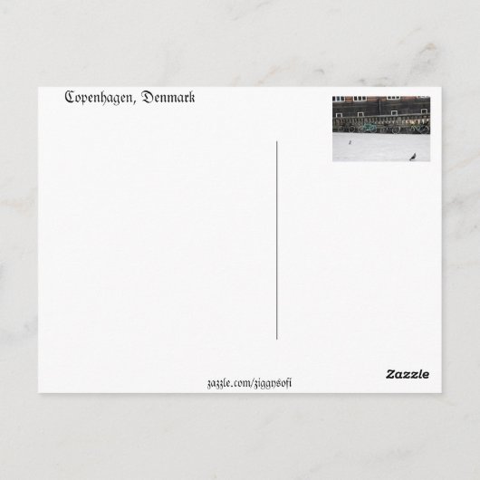 コペンハーゲン, デンマーク ポストカード (裏面)