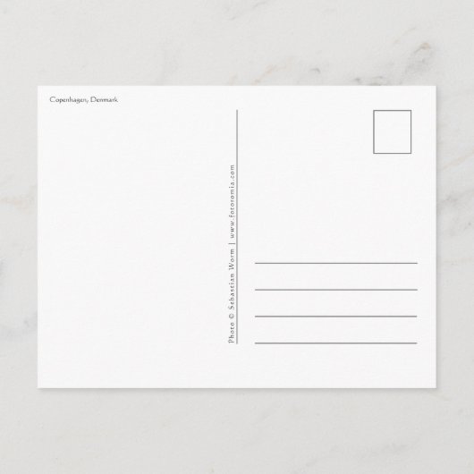 コペンハーゲン・デンマーク ポストカード (裏面)
