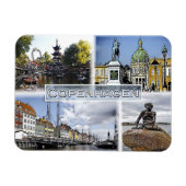 コペンハーゲン – デンマーク – モザイク – マグネット (横)