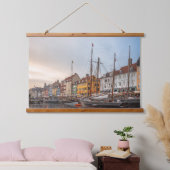 コペンハーゲン・デンマーク 吊り下げ型タペストリー (寝室)