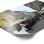 コペンハーゲン、デンマーク、歩道カフェ フォトプリント            (角)