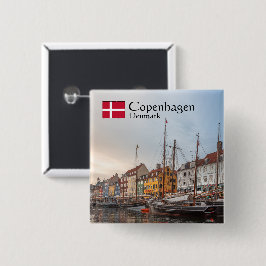 コペンハーゲン・デンマーク 缶バッジ