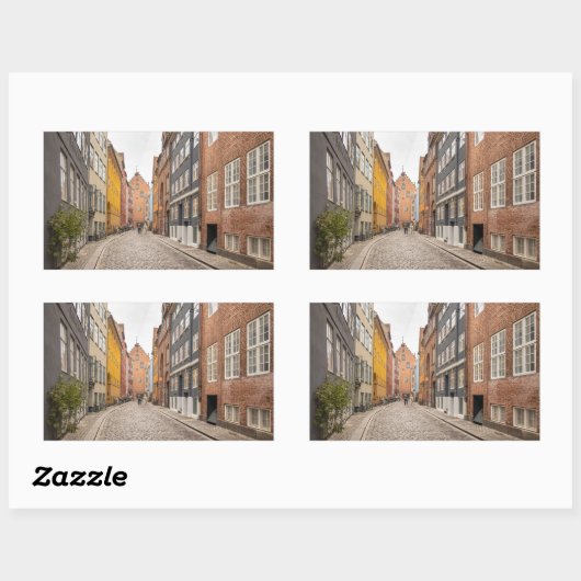 コペンハーゲン・デンマーク 長方形シール (シート)