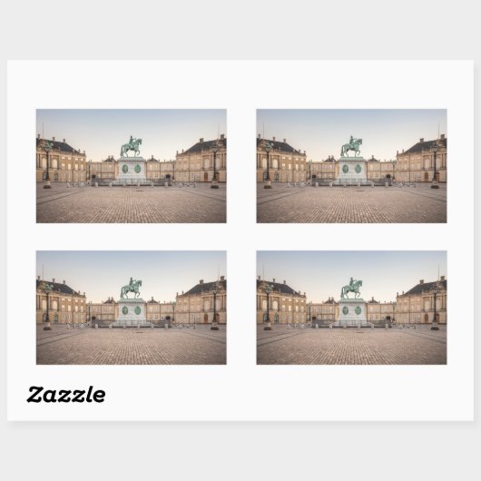 コペンハーゲン・デンマーク 長方形シール (シート)