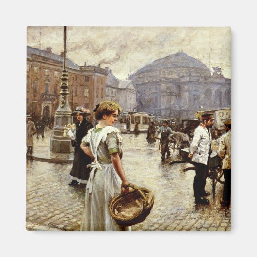 コペンハーゲン・ニトルフの景色 マグネット (正面)