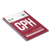 コペンハーゲン – 旅行ジャーナル ノートブック (右側)