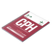 コペンハーゲン – 旅行ジャーナル ノートブック (左側)