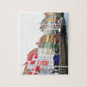 コペンハーゲン、DanmarkのNyhavn運河 ジグソーパズル (縦)