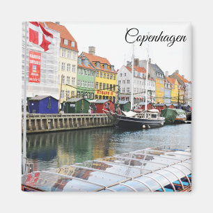 コペンハーゲン、DanmarkのNyhavn運河 マグネット