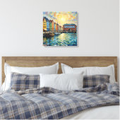 コペンハーゲン Nyhavn港の輝き キャンバスアート (インサイチュ (寝室))