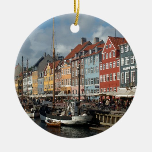 コペンハーゲンNyhavn セラミックオーナメント (正面)