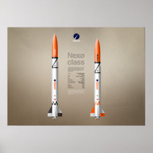 コペンハーゲンSuborbitalsからのNexoクラスのロケット ポスター