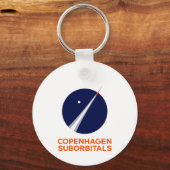コペンハーゲンSuborbitalsロゴ付きボタンキーチェーン キーホルダー (正面)