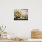 コペンハ前のデンマーク艦隊の破壊 ポスター (キッチン)