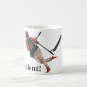 コボールドキックスクータートリックファンタジーアートコーヒーマグ コーヒーマグカップ (中央)