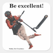 コボールドキックスクーターファンタジーアートスクエアステッカー スクエアシール (正面)