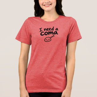 コマが必要 コミカル 眠い 皮肉 トライブレンドTシャツ