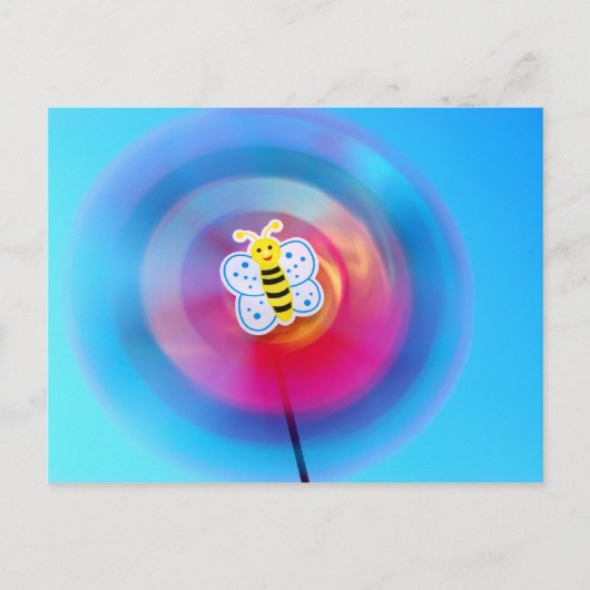 コマの玩具のポストカード ポストカード (正面)