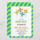 コマの誕生日招待状 招待状 (正面/裏面)