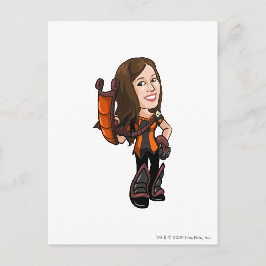 コマスター幽霊のよく出るウッズ選手 ポストカード (正面)