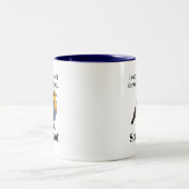 コマドリのさえずる鳥 ツートーンマグカップ (中央)