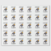 コマドリ ウ歌鳥 ラッピングペーパー (フラット)