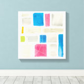 コマレスIII抽象芸術プリント | Sue Schlabach キャンバスプリント (インサイチュ (ウッドフロア))