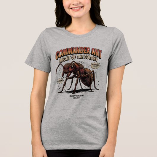 コマンダーアント 女性用Tシャツ トライブレンドTシャツ (正面)