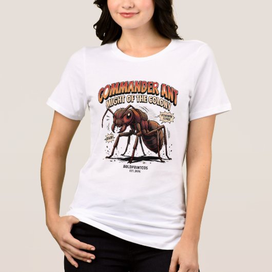 コマンダーアント 女性用Tシャツ トライブレンドTシャツ (正面)