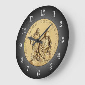 コマンチのコードトーカーズ銅メダル～ ラージ壁時計 (傾斜)